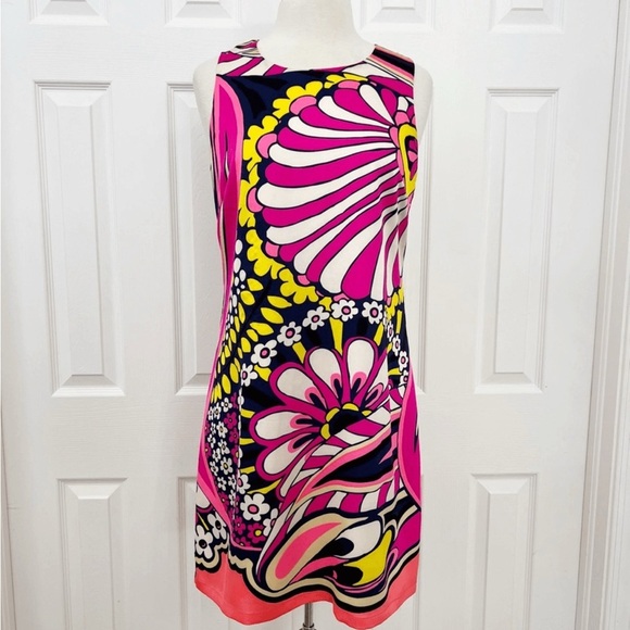 JB by Julie Brown Pink and Yellow Floral Mini Dress - Picture 1 of 5